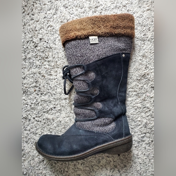 UGG Australia Torrey Size 8 BOHO Winter Boots, mid calf with fur accent - Picture 3 of 14